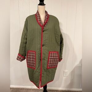 NWT THE GREAT The Reversible Mountain Puffer Plaid Jacket 
Size L / 3 Goop